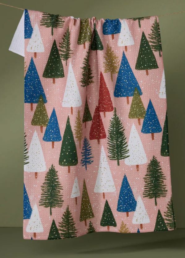 Snowdrift Pines Tea Towel