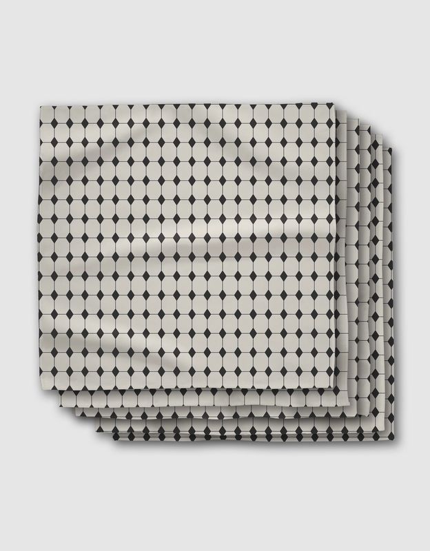 Espresso Mosaic Dinner Napkins Set of 6