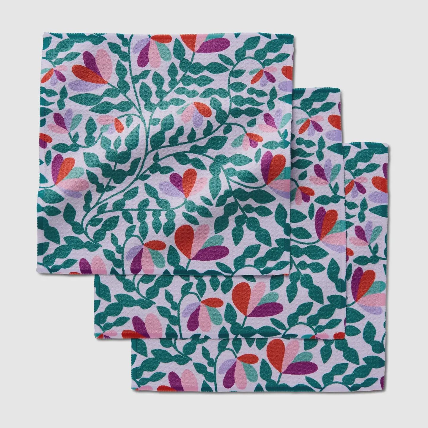 G. dish cloth - spring wavy leaves