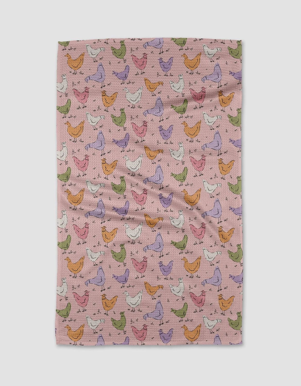 G. tea towel - spring chickens