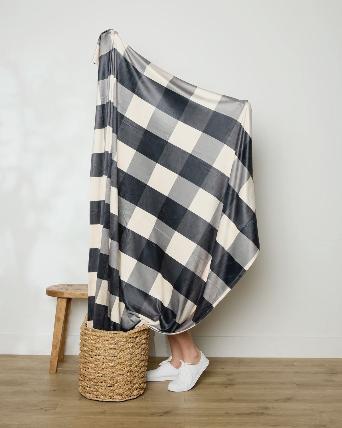 Butter Blanket- snowy gingham