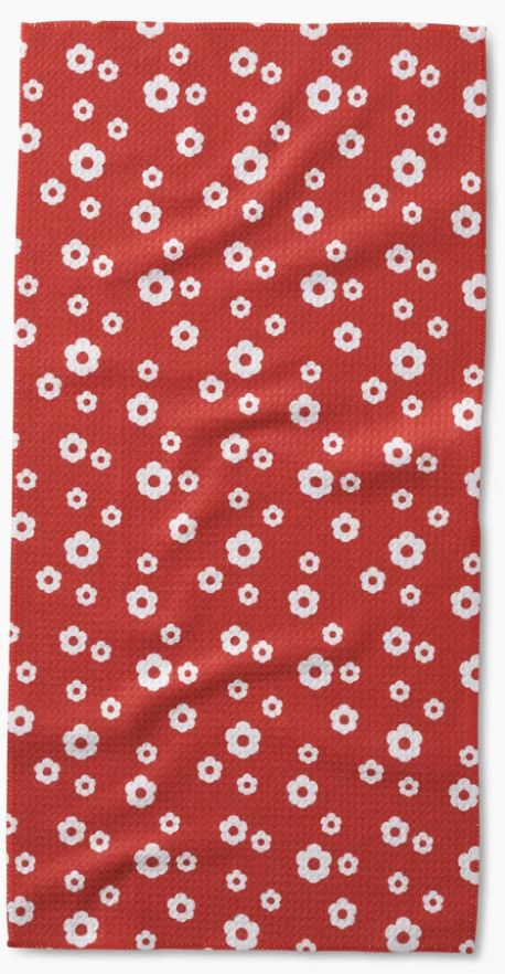 Sunny Flowers Bar Towel