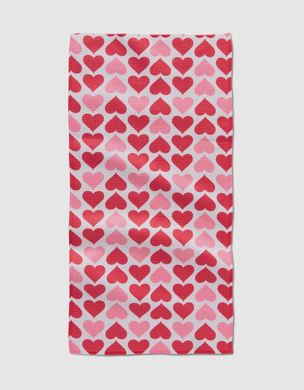 Blushing Hearts Bar Towel