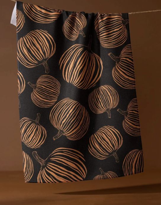 Pumpkin Noir Tea Towel