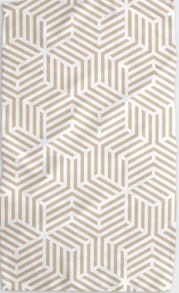 Stacked Cubes Kitchen Tea Towel