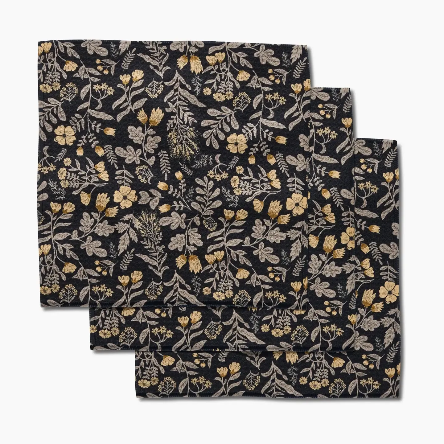 Woodland Wildflowers Dish Cloth Set of 3