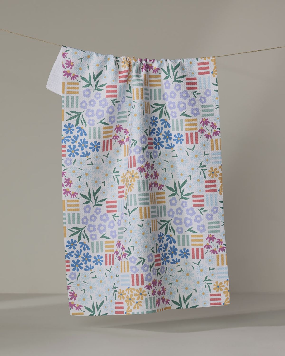 G. tea towel - floral garden