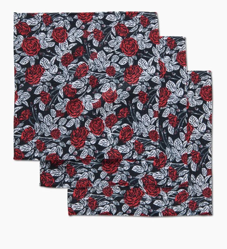 Love and roses - dishcloth