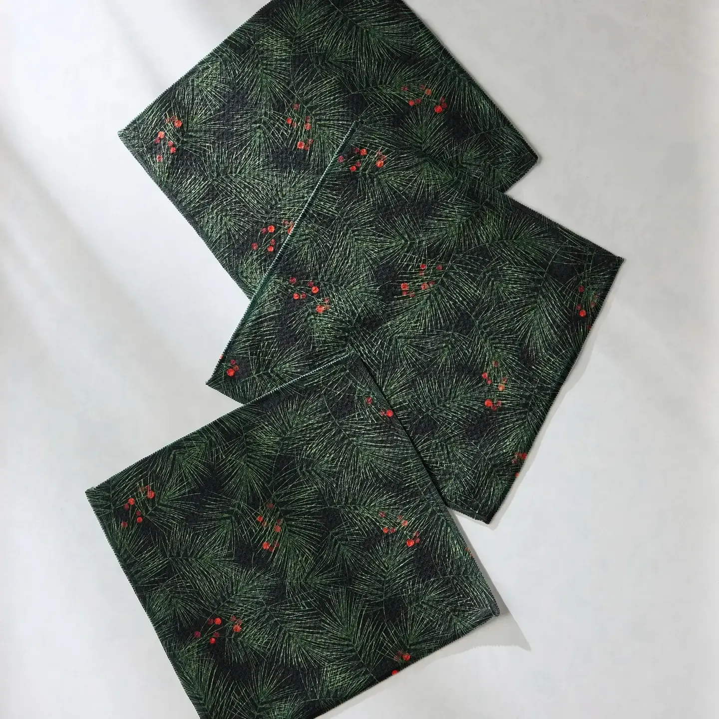 Evergreen Pine Dishcloth Set- 3 pk