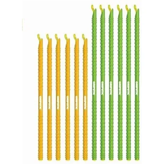 Gripstic Assort.-12pc (green &amp; orange)