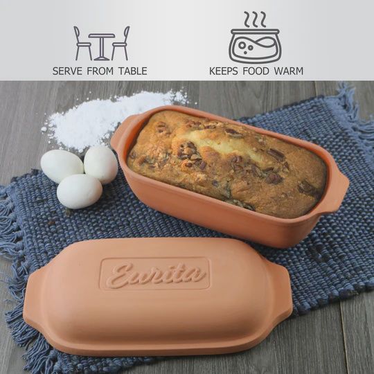 Eurita Claypot-Bread Loaf w/lid
