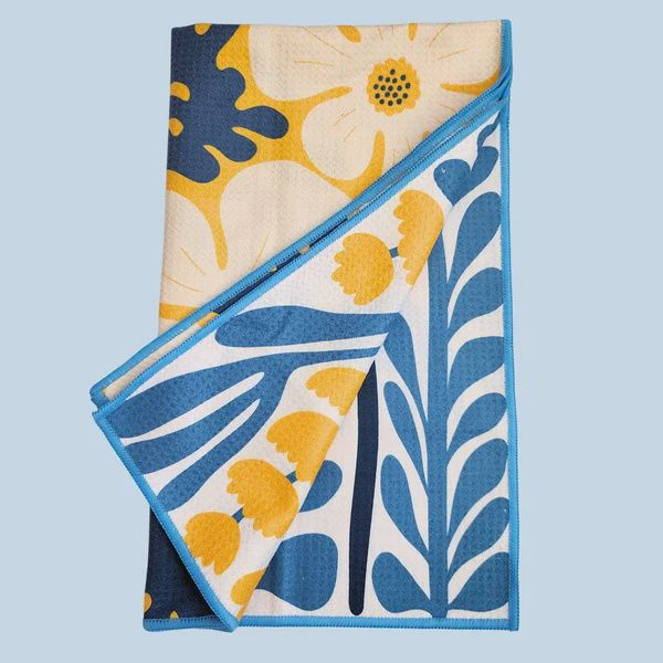 Dual Sided Tea Towel - Golden