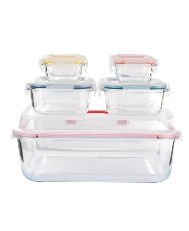10 Pc. Nesting Mixing Storage Set with Lockdown Lids