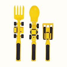 Yellow Construction Set of 3 Utensil