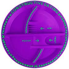 Purple Garden Fairy Plate