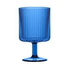 Mesa Stacking Wine Goblet, Cobalt Blue 15oz