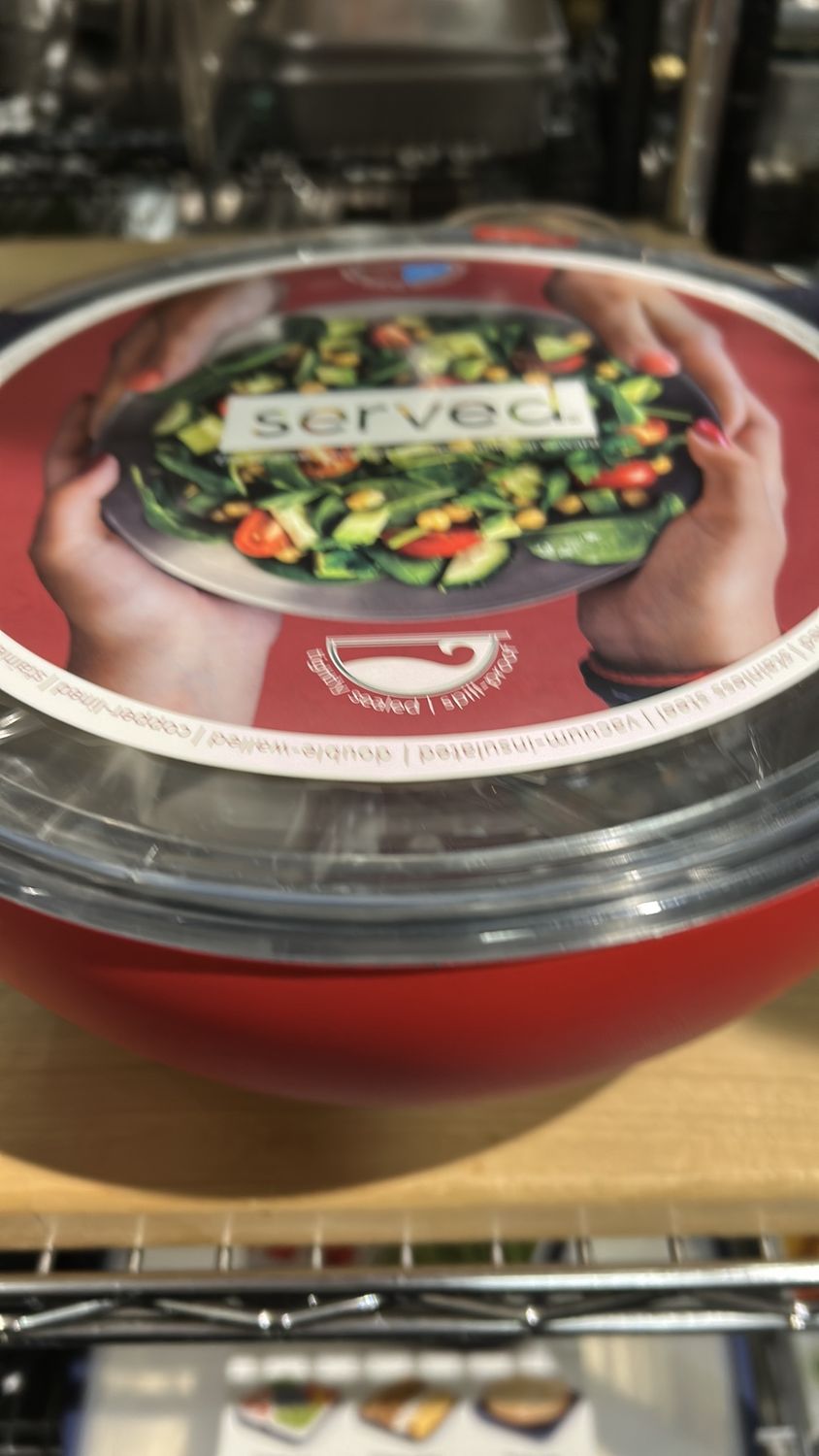 Vacuum-Insulated Serving Bowl - Strawberry