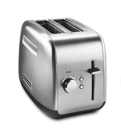 2 Slice Toaster, Stainless Steel