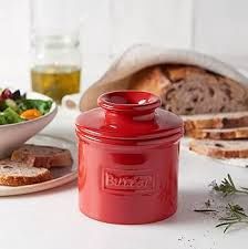 Butter Bell Crock Cafe Red