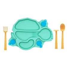 Green Turtle Plate Divided Suction Plate