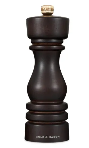 Cole &amp; Mason Chocolate wood Pepper Mill- 7"