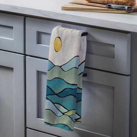 Landscape Gesture Quick Dry Kitchen Towel