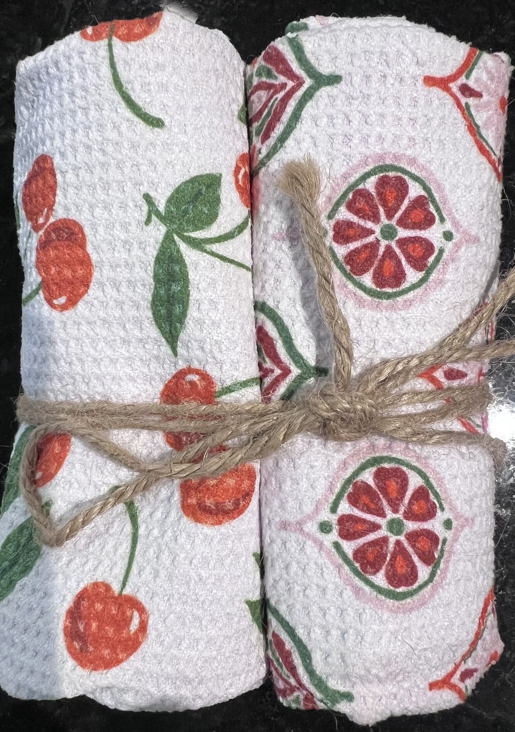 Fruit Program Quick Dry Kitchen Towels - Set of 2