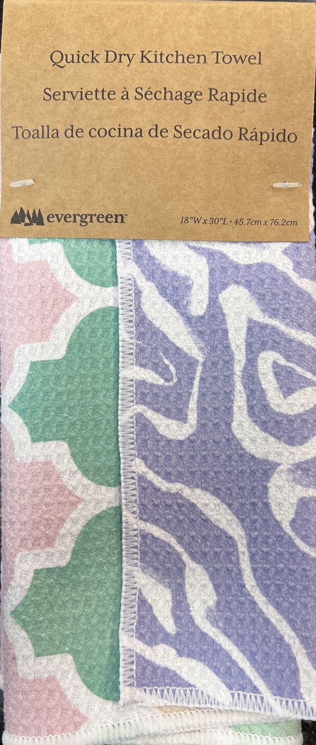 Lavender Flow Quick Dry Kitchen Towel