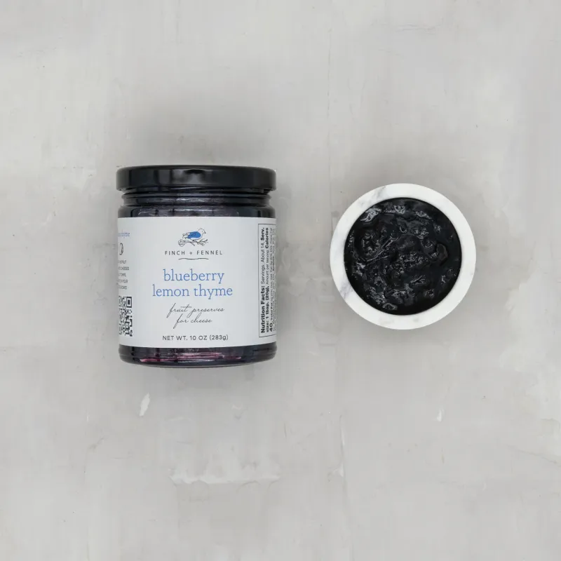 Blueberry Lemon Thyme Cheese Preserves 10oz