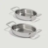 7" Mini Oval Gratin Baker - set of 2