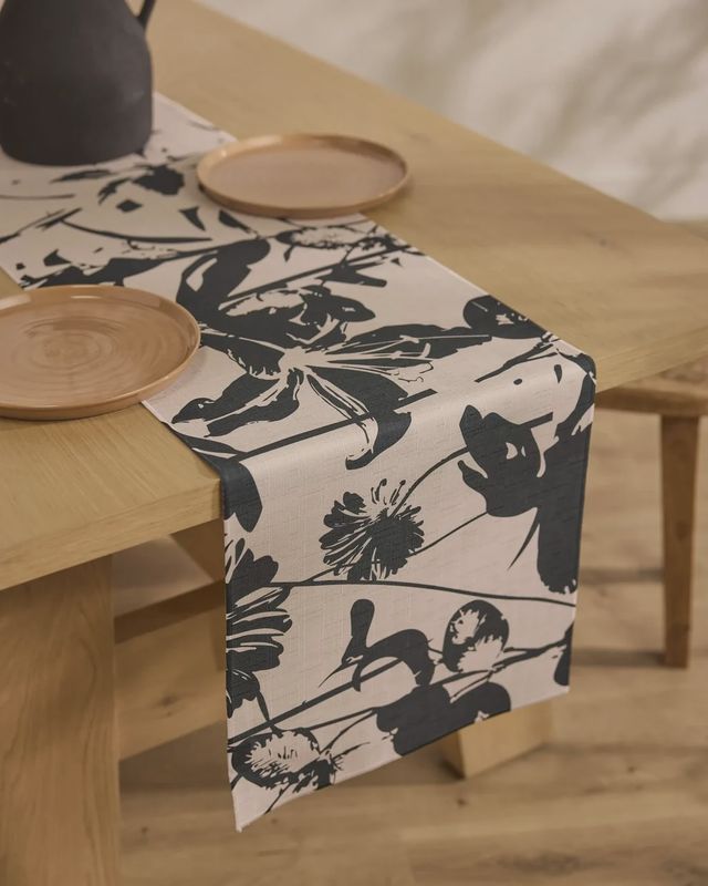 Inverted Floral- Table Runner 16" X 90"