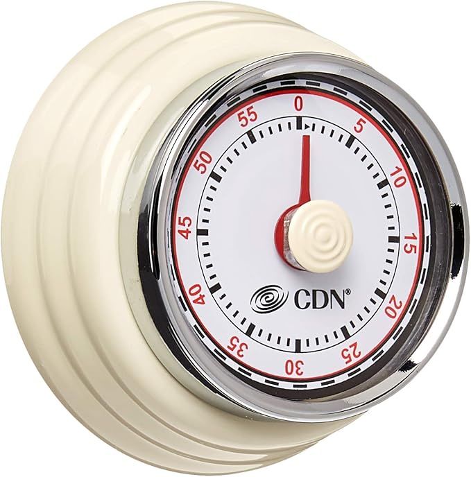Compact Mechanical Timer (Cream)