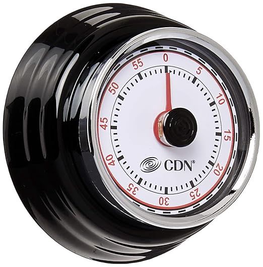 compact mechanical timer (black)