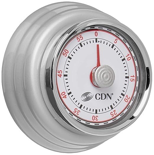 Compact Mechanical Timer (Silver)