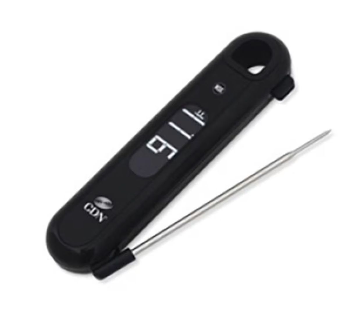 Rotating Thermocouple Thermometer Black