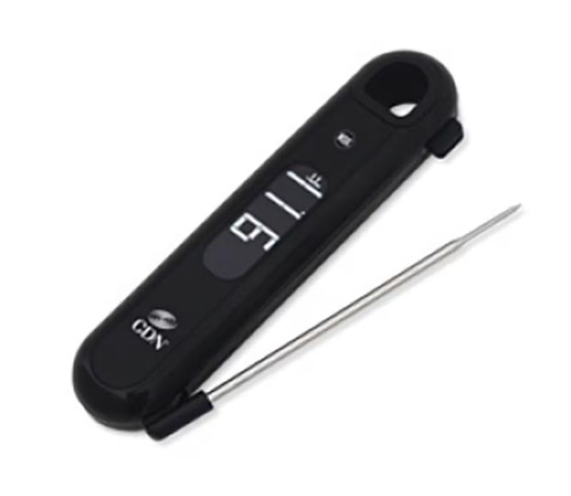 Rotating Thermocouple Thermometer Black