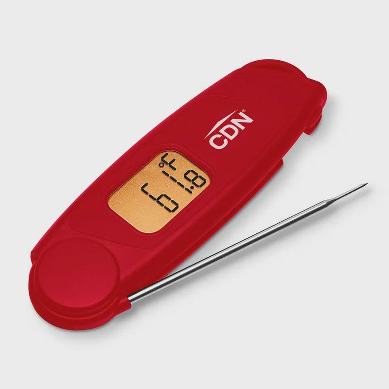 Waterproof Folding Thermocouple Thermometer- Red