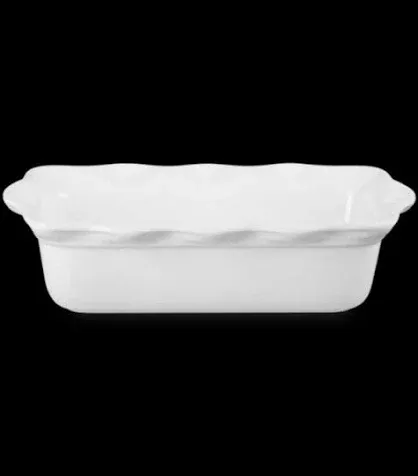 Heritage Fluted Loaf Dish - white
