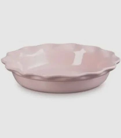 Heritage fluted pie dish  9"- chiffon pink