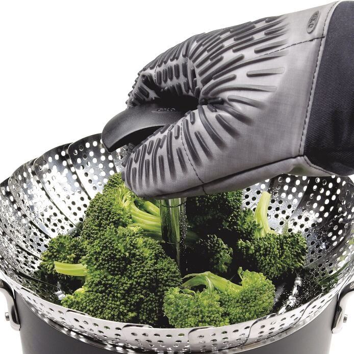 Stainless Steel Steamer with Extendable Handle
