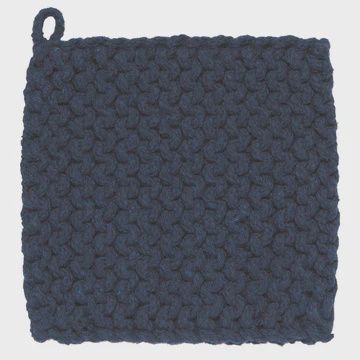 Heirloom Knit Potholder - Midnight