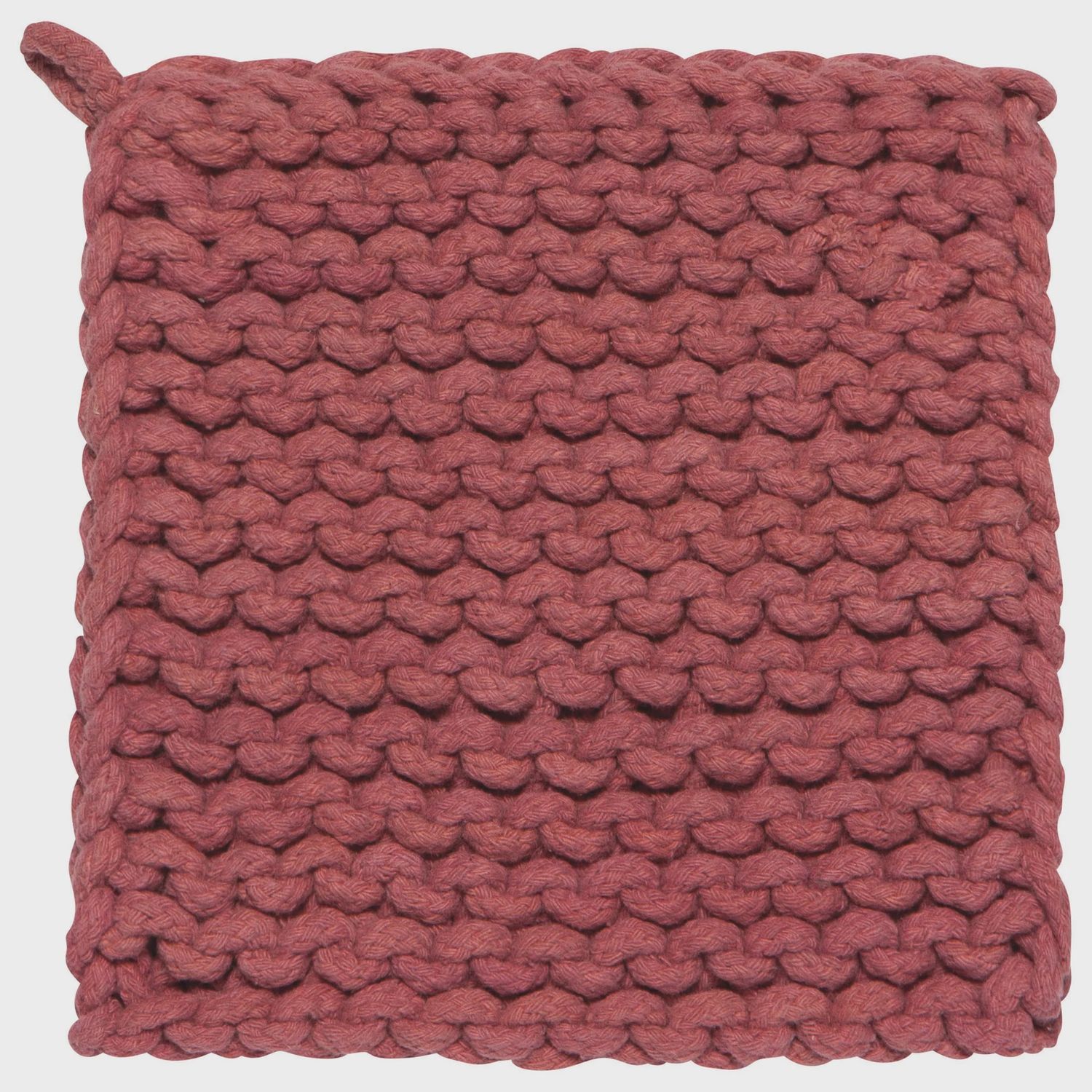 Heirloom Knit Potholder - Canyon Rose