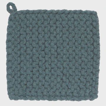 Heirloom Knit Potholder - Lagoon