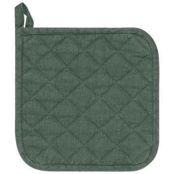 Heirloom Quilted Potholder - Jade