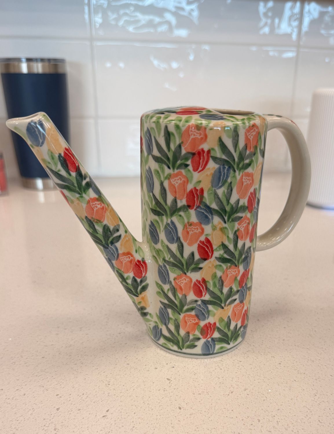 18oz watering can - tulips