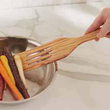 Slotted Spurtle Olive wood