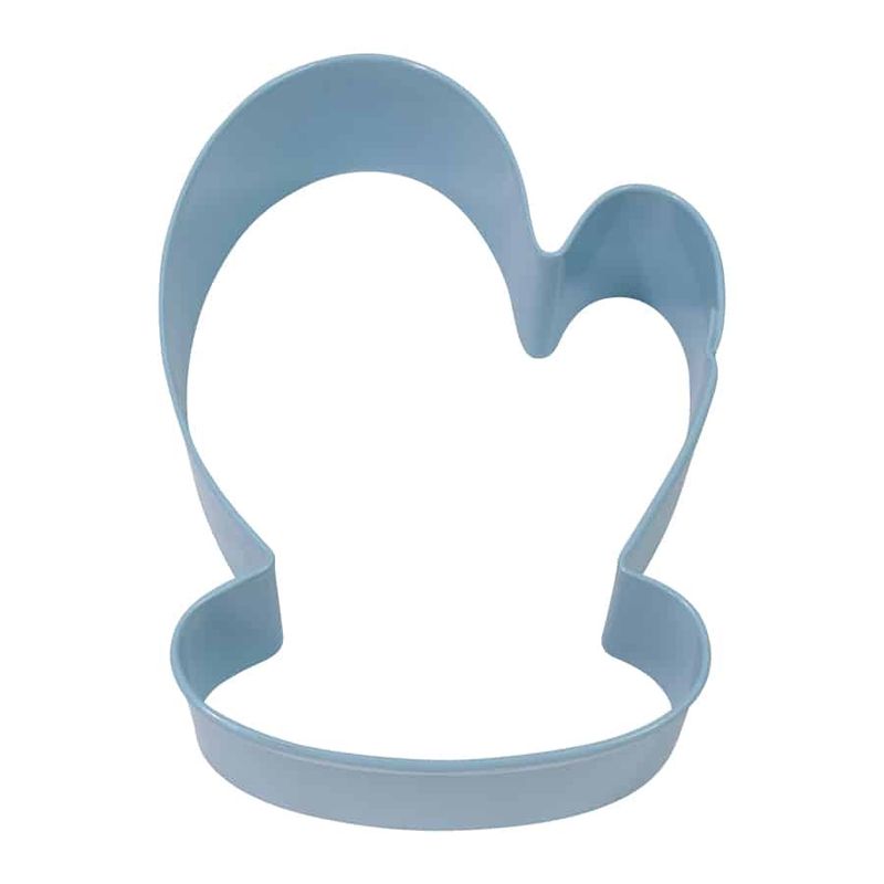 Mitten Cookie Cutter - Blue Polyresin