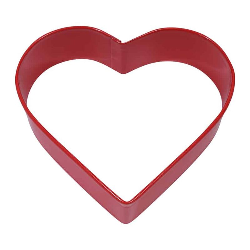 Heart Cookie Cutter - red polyresin