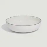 12" Serving Bowl blue rim
