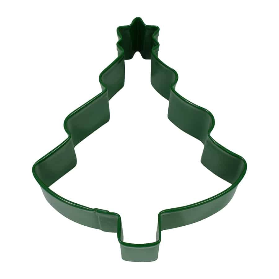 Tree w/Star Cookie Cutter (Green, 4″)